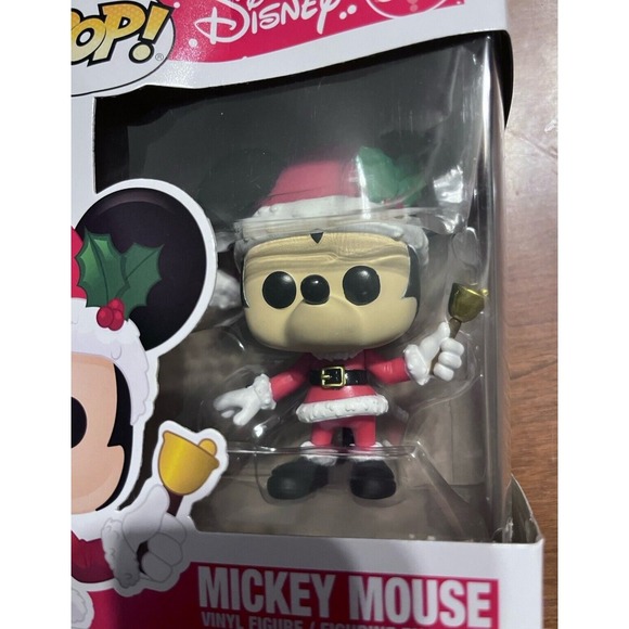 Christmas Mickey Mouse‎ FUNKO POP New In Box Minor Bends To Box - Picture 7 of 7
